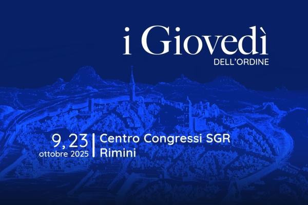 Clicca per accedere all'articolo Giovedì dell'Ordine 9-23 ottobre 2025